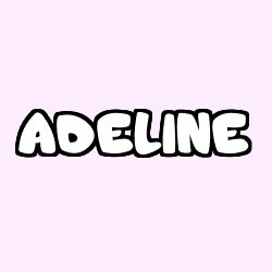 Coloriage prénom ADELINE