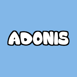 Coloriage prénom ADONIS