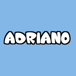 Coloriage prénom ADRIANO