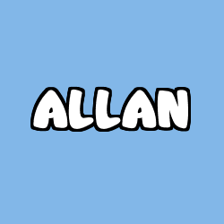 Coloriage prénom ALLAN