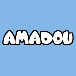 Coloriage prénom AMADOU