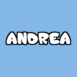 Coloriage prénom ANDREA