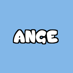 Coloriage prénom ANGE