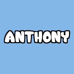 Coloriage prénom ANTHONY