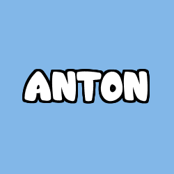 Coloriage prénom ANTON