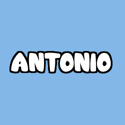 Coloriage prénom ANTONIO