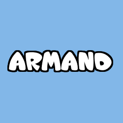 Coloriage prénom ARMAND