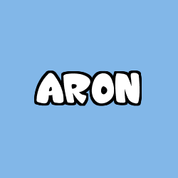 Coloriage prénom ARON