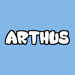 Coloriage prénom ARTHUS