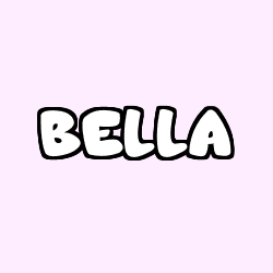 Coloriage prénom BELLA