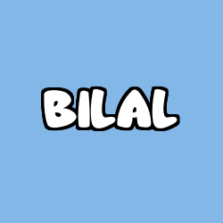Coloriage prénom BILAL