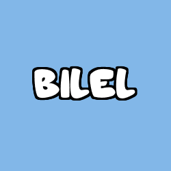 Coloriage prénom BILEL