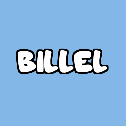 Coloriage prénom BILLEL