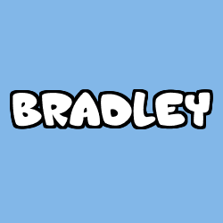 Coloriage prénom BRADLEY