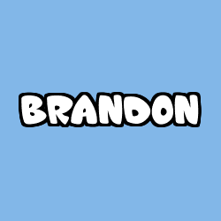 Coloriage prénom BRANDON