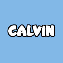 Coloriage prénom CALVIN