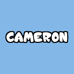 Coloriage prénom CAMERON