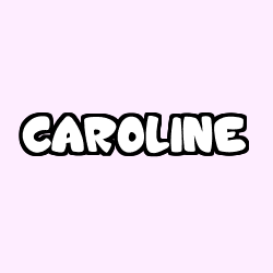 Coloriage prénom CAROLINE