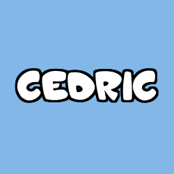 Coloriage prénom CEDRIC