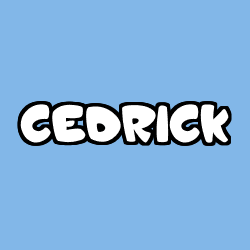 Coloriage prénom CEDRICK
