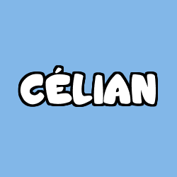 Coloriage prénom CÉLIAN
