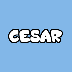 Coloriage prénom CESAR