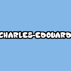 Coloriage prénom CHARLES-EDOUARD
