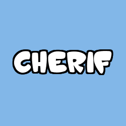 Coloriage prénom CHERIF