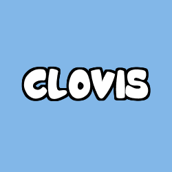 Coloriage prénom CLOVIS