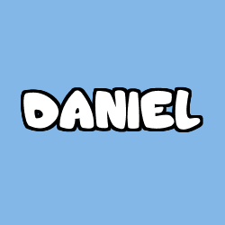 Coloriage prénom DANIEL