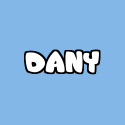 Coloriage prénom DANY