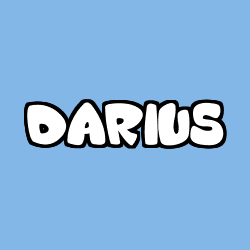 Coloriage prénom DARIUS