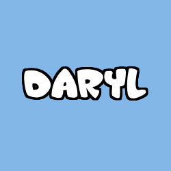 Coloriage prénom DARYL