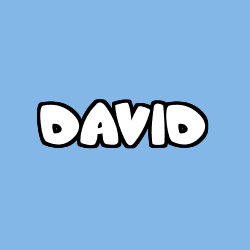 Coloriage prénom DAVID