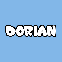 Coloriage prénom DORIAN