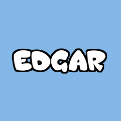 Coloriage prénom EDGAR
