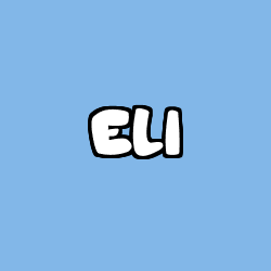Coloriage prénom ELI