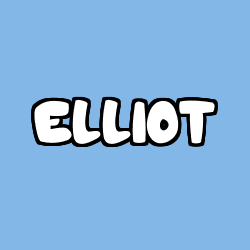 Coloriage prénom ELLIOT