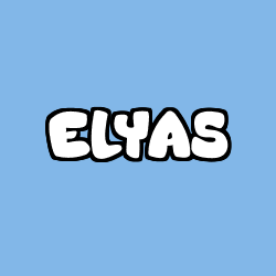 Coloriage prénom ELYAS