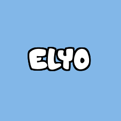 Coloriage prénom ELYO