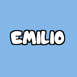 Coloriage prénom EMILIO