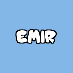 Coloriage prénom EMIR