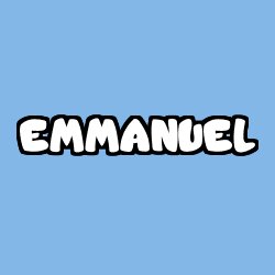 Coloriage prénom EMMANUEL