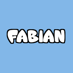 Coloriage prénom FABIAN