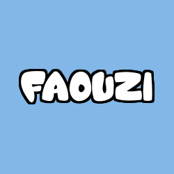 Coloriage prénom FAOUZI
