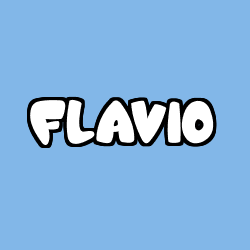 Coloriage prénom FLAVIO