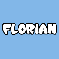 Coloriage prénom FLORIAN