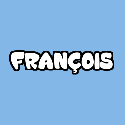Coloriage prénom FRANÇOIS