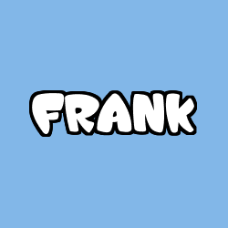 Coloriage prénom FRANK