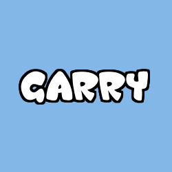 Coloriage prénom GARRY